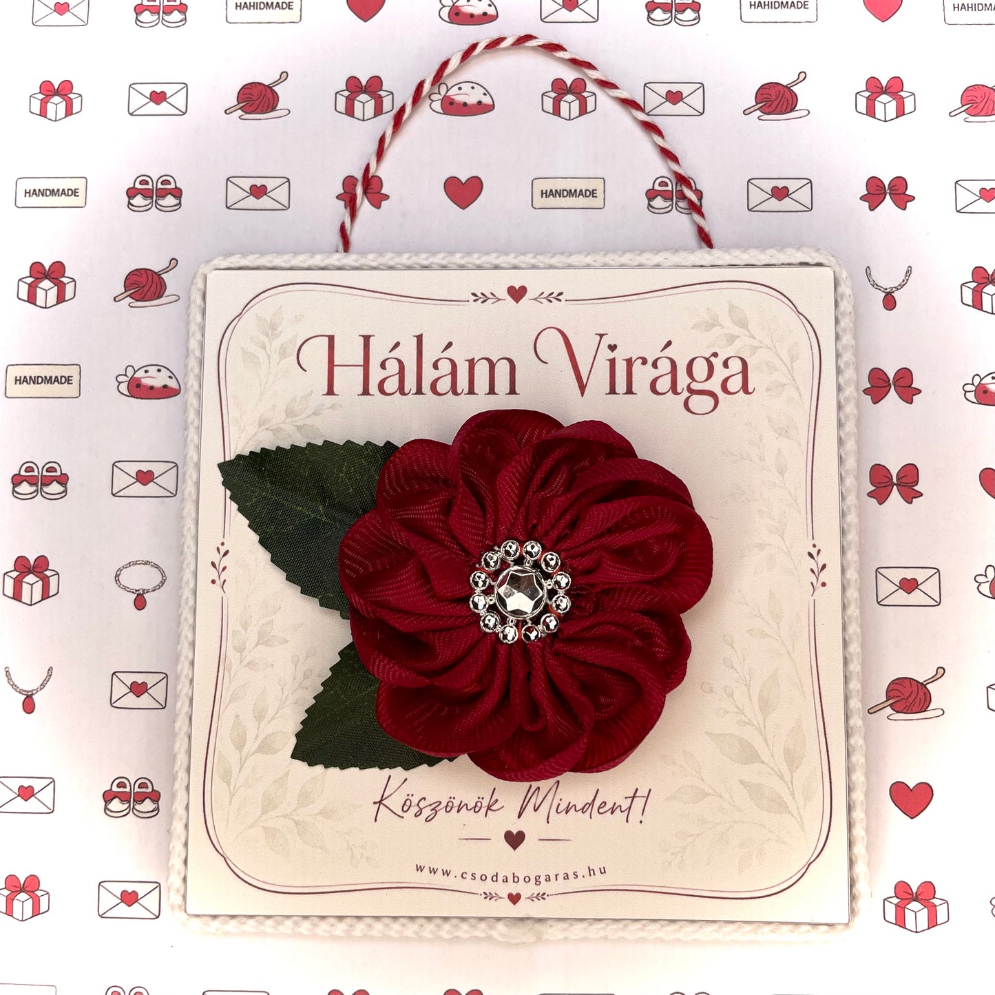 Hálám Virága - Akasztós Szalag-kép Üzenettel