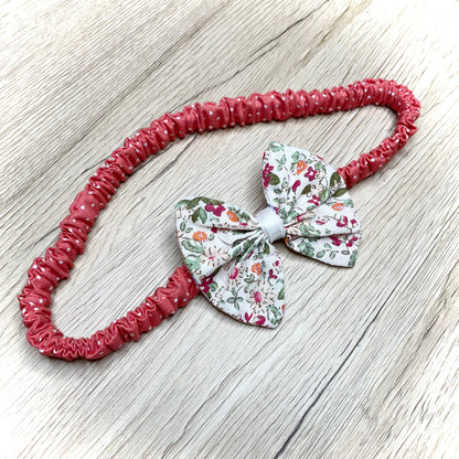 hajgumi hajpánt scrunchie virágos pamutvászon szatén masni haj hajdísz divat egyedi kézműves